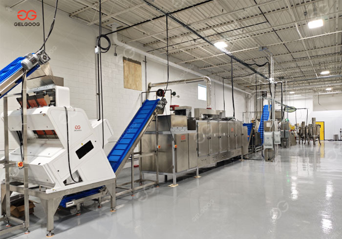 GELGOOG's peanut butter production line